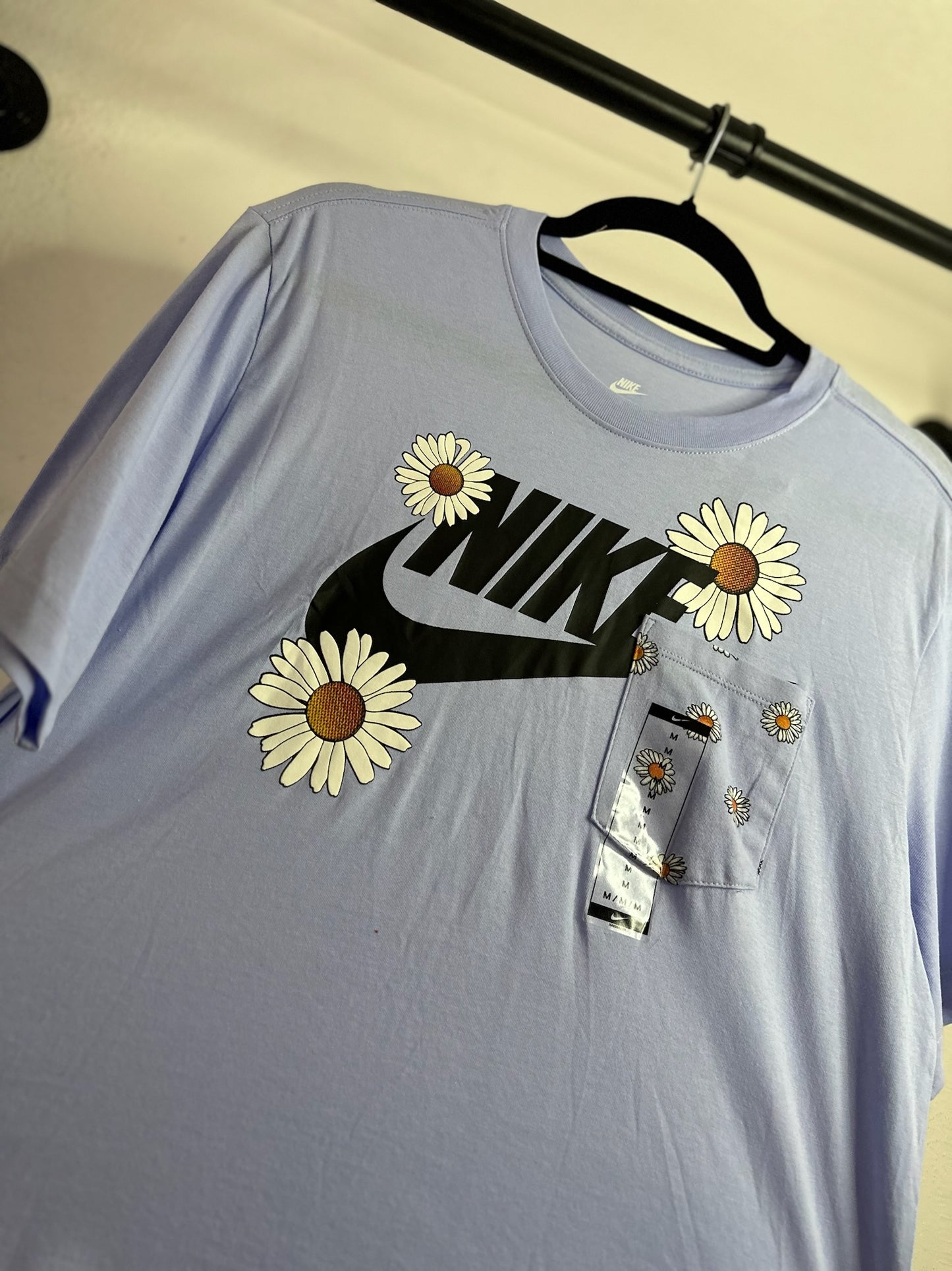 PLAYERA NIKE AZUL FLORES