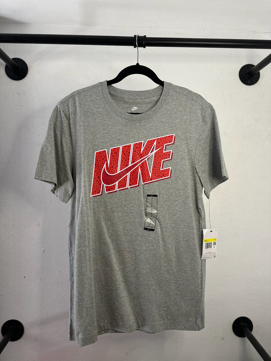 PLAYERA NIKE GRIS LOGO BASIC